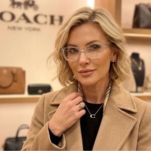 Coach Clear Frame Eyeglasses in Transparent